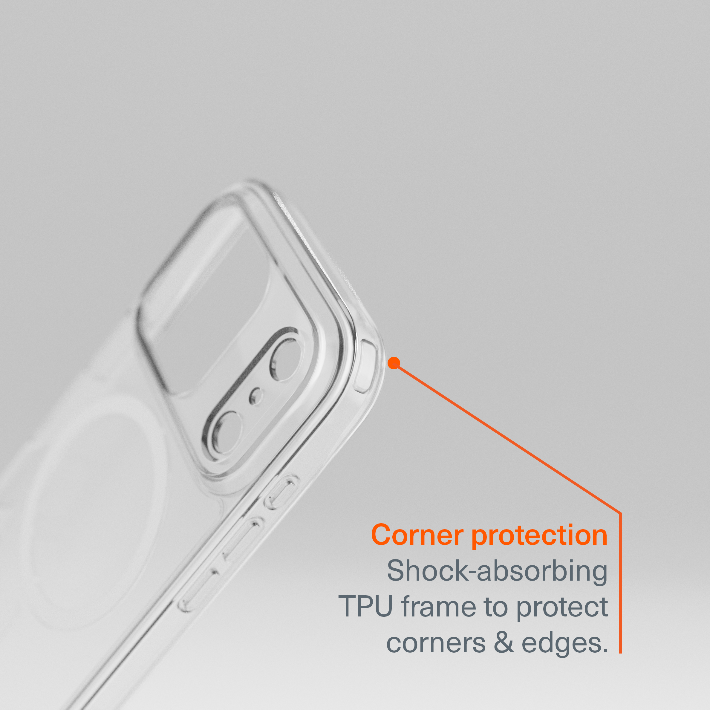 Magnetic Clear Case for iPhone 17 Pro