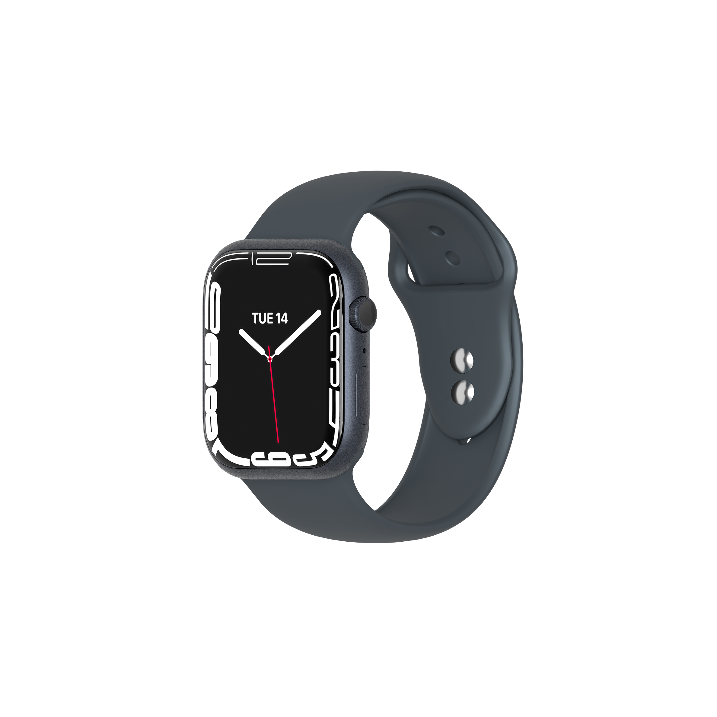 Silicone Bands for Apple Watch 3/4/5/6/7/SE (38/40/41mm) - Black - Cygnett (AU)