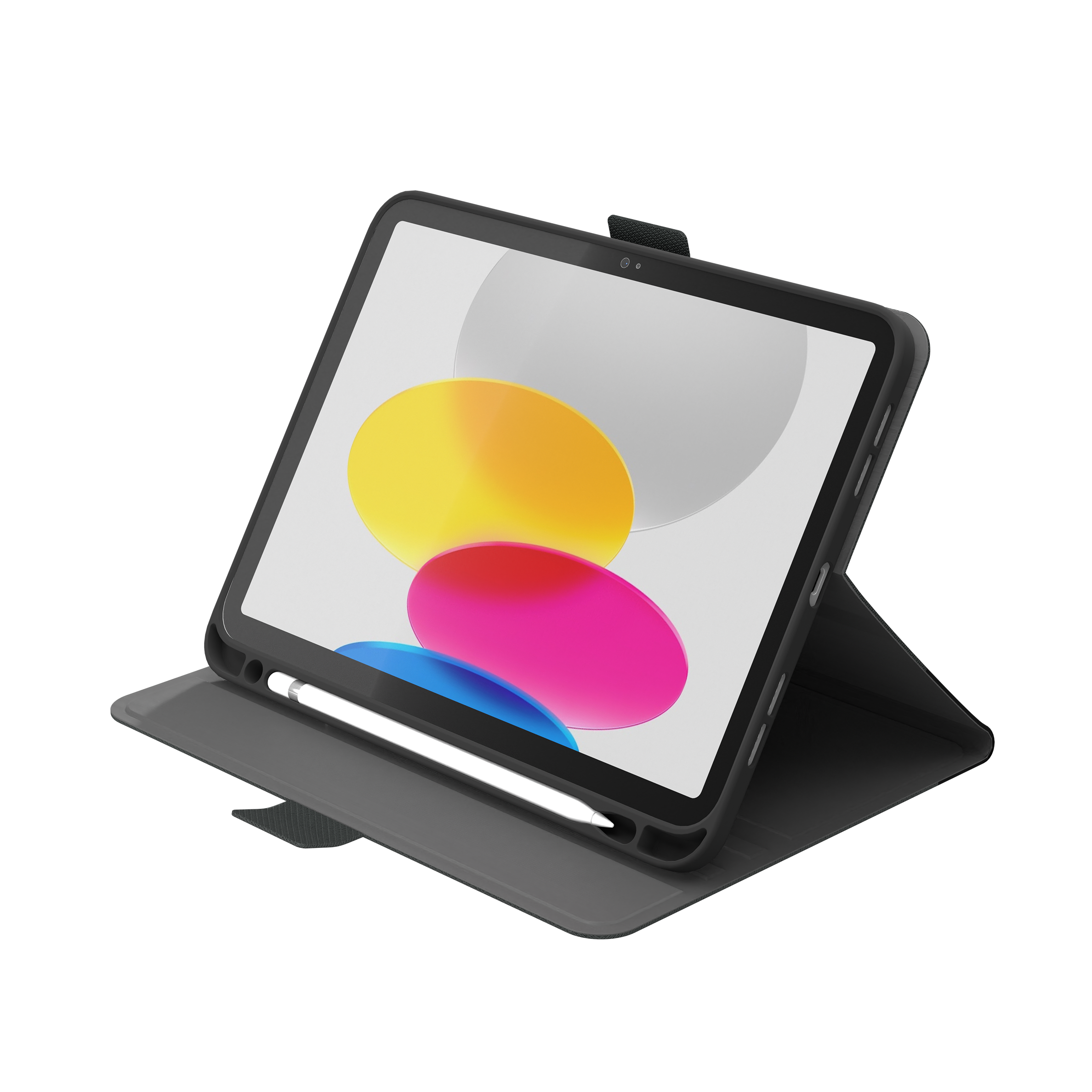 iPad 10th Generation Case with Apple Pencil Holder - Grey/Black - Cygnett (AU)