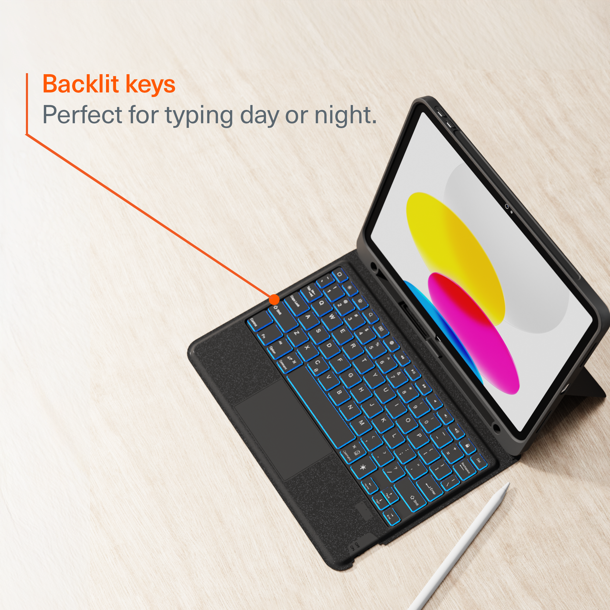 Magnetic Wireless Keyboard Case For iPad A16 11”
