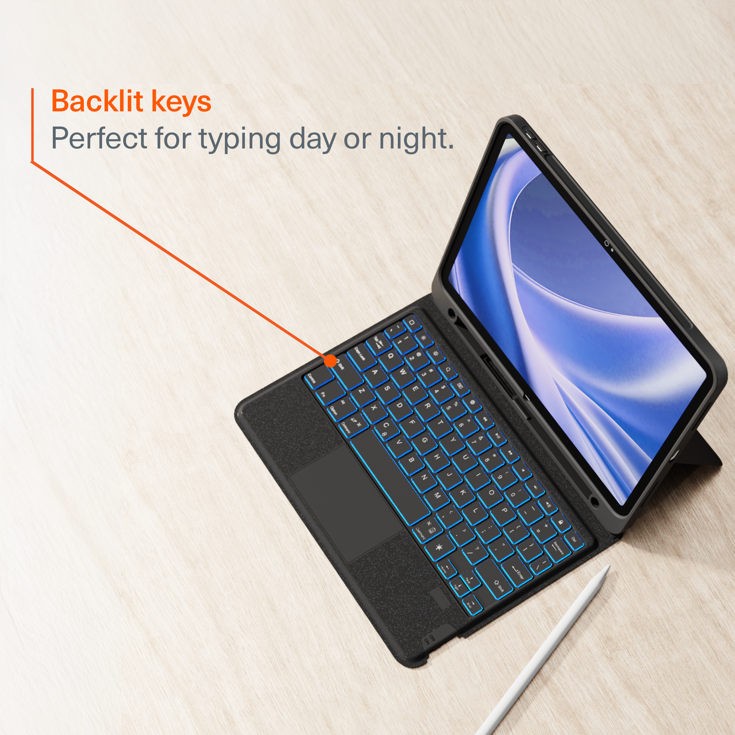 Magnetic Wireless Keyboard Case For iPad Air M3 11”