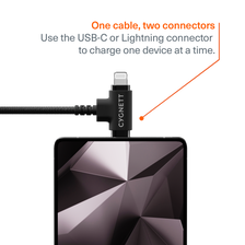 USB-C to 2-in-1 Cable 60W - 1M