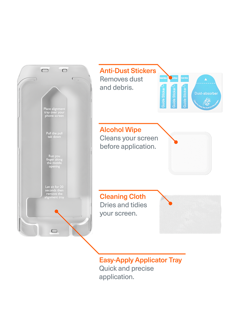 Glass Screen Protector For iPhone 17 & 16 Pro