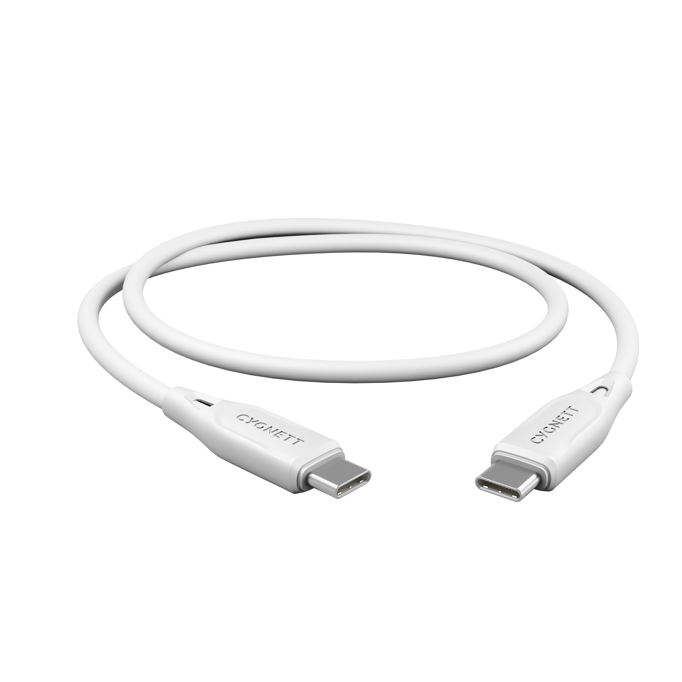 USB-C to USB-C (USB 2.0) Cable 1m – White - Cygnett (AU)