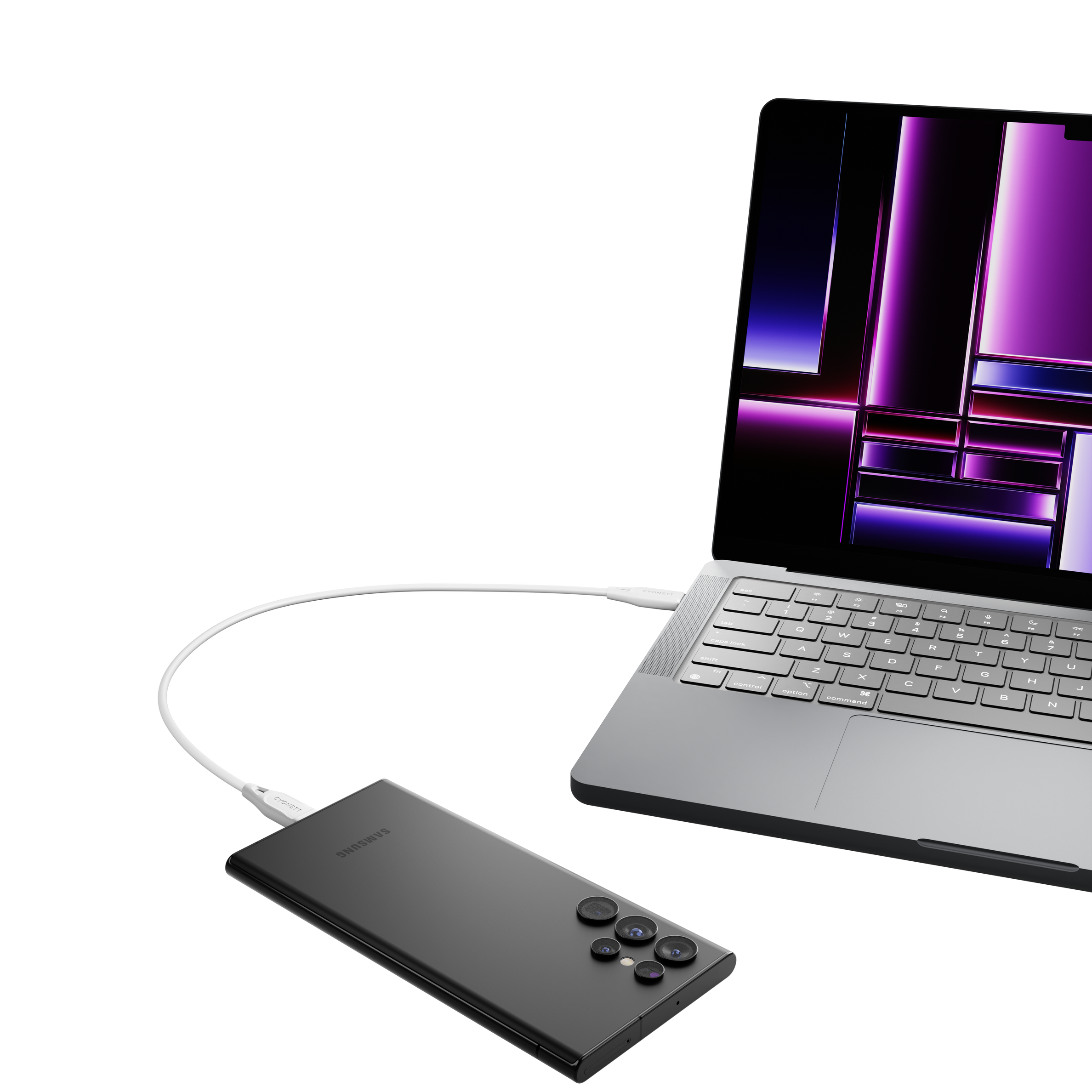 USB-C to USB-C (USB 2.0) Cable 1m – White - Cygnett (AU)