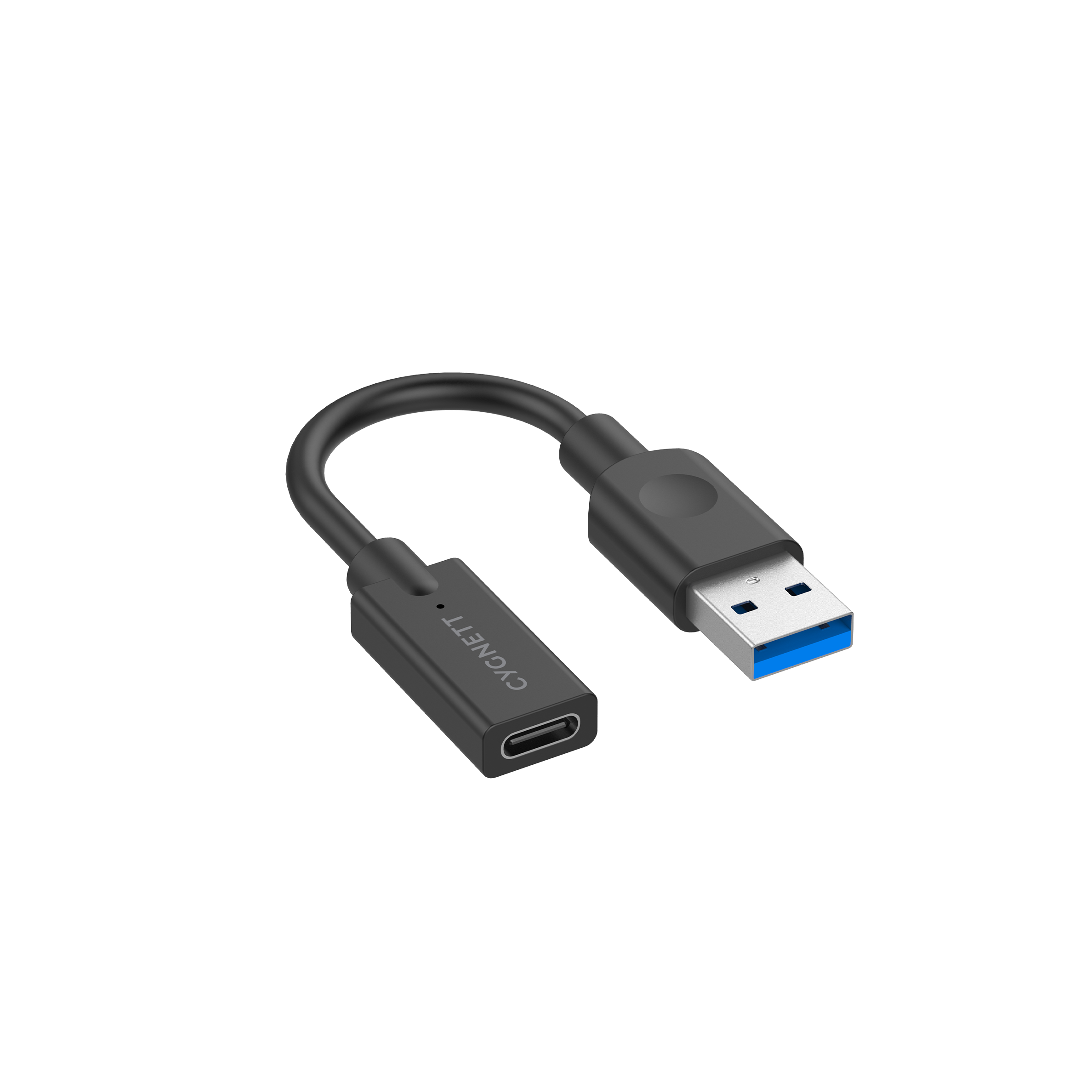 USB-A Male to USB-C Female Adapter - 10CM