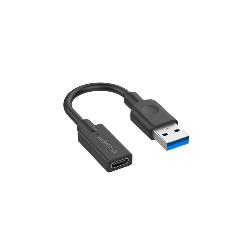 USB-A Male to USB-C Female Adapter - 10CM