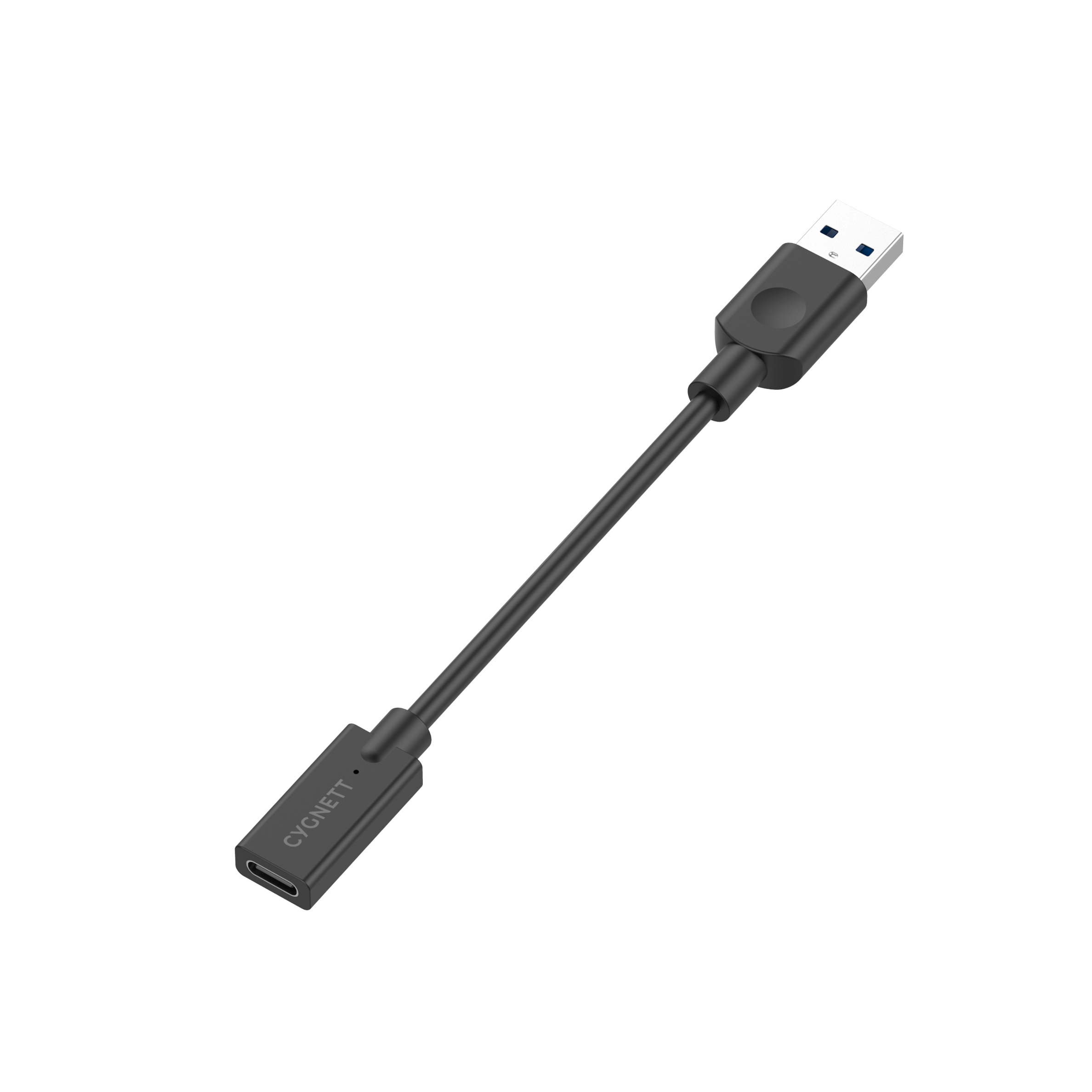USB-A Male to USB-C Female Adapter - 10CM