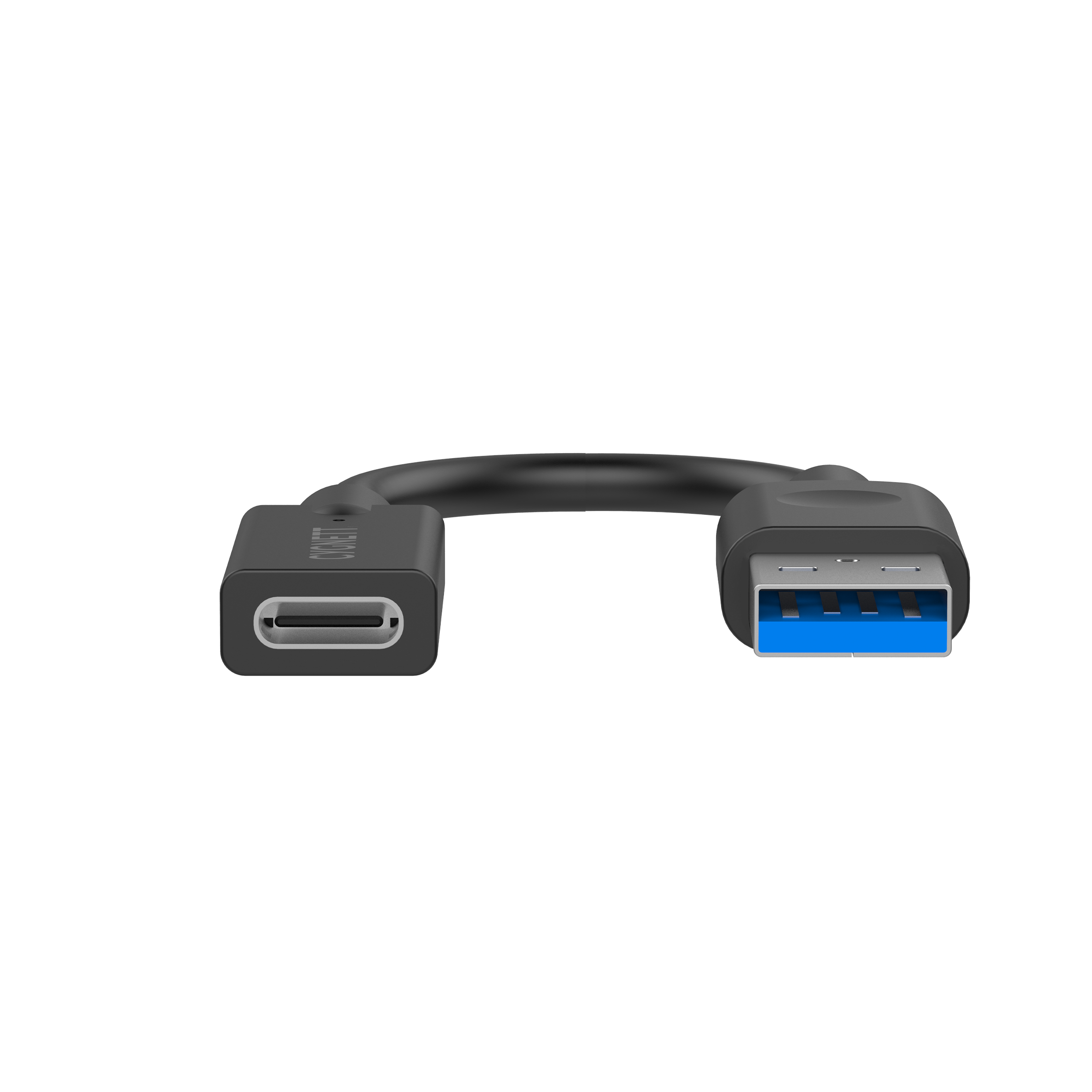 USB-A Male to USB-C Female Adapter - 10CM