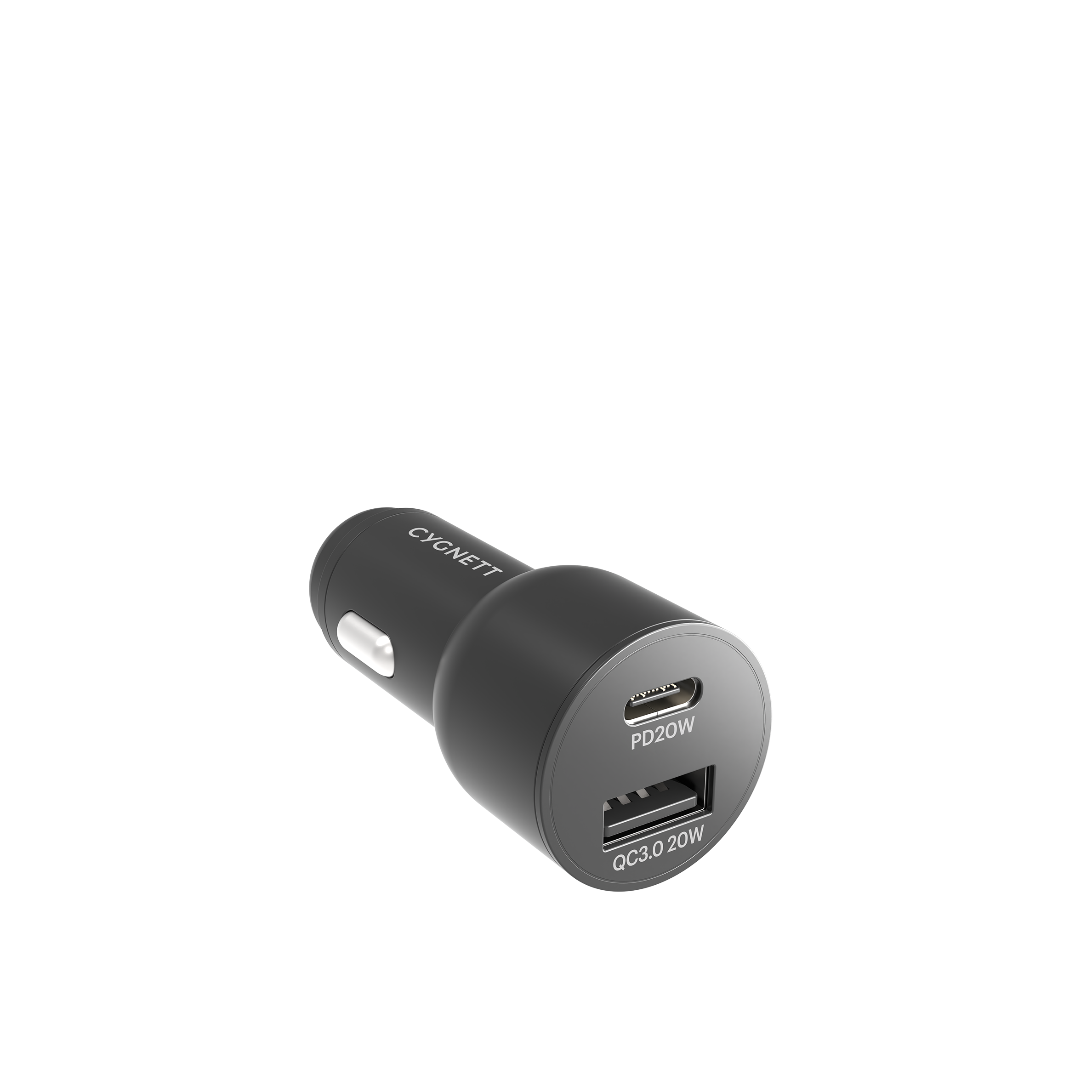 20W Dual Port Car Charger with 20W USB-C PD + 20W QC 3.0 - Cygnett (AU)