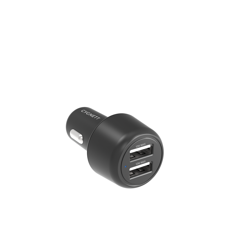 12W Dual Port Car Charger - Cygnett (AU)