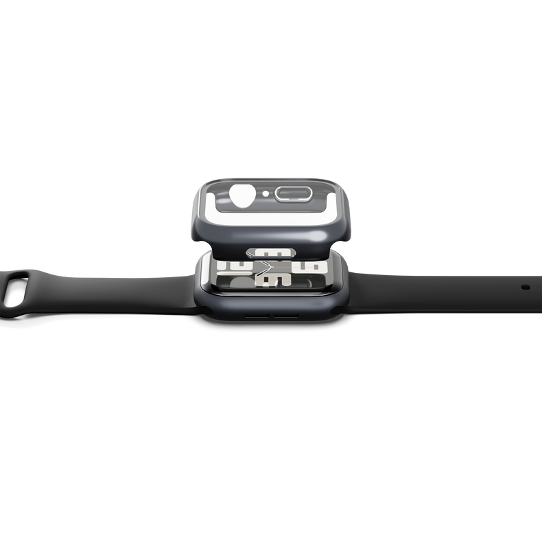 Apple Watch 7 Case with Glass Screen Protector 41mm - Black - Cygnett (AU)