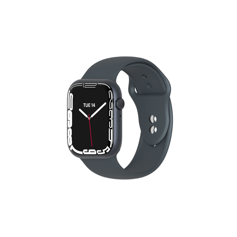 Silicone Bands for Apple Watch 3/4/5/6/7/SE (38/40/41mm) - Black - Cygnett (AU)