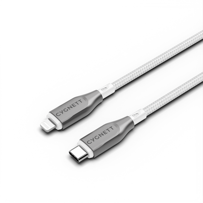 Lightning to USB-C Cable 2M - White - Cygnett (AU)