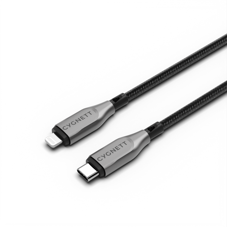 Lightning to USB-C Cable 3M - Black - Cygnett (AU)