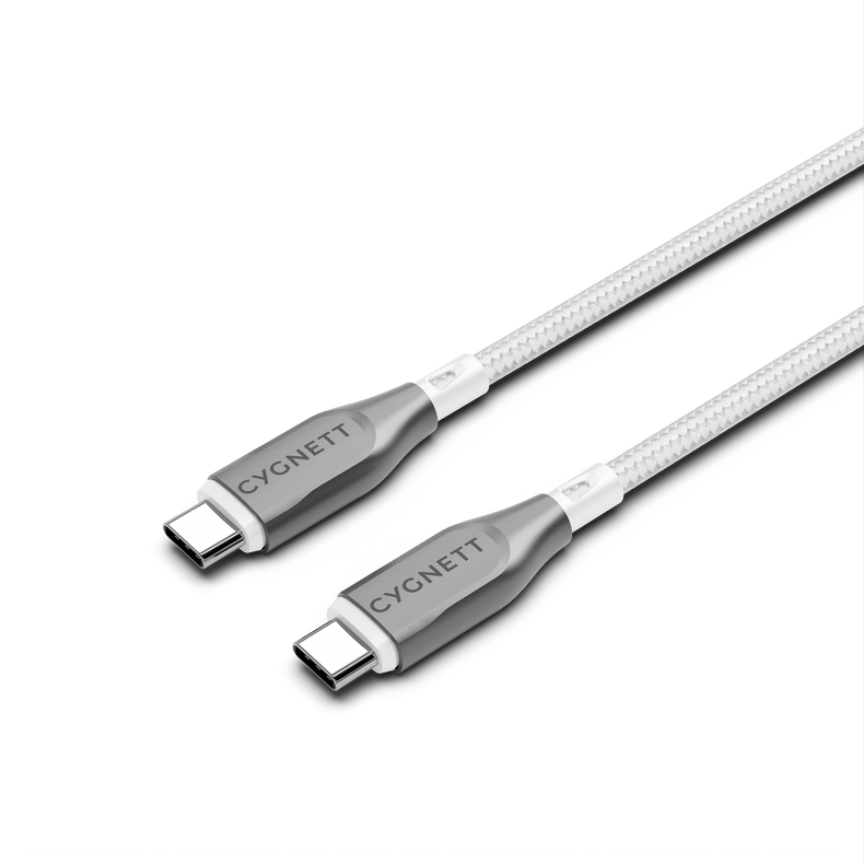 USB-C to USB-C Cable 2M  – White - Cygnett (AU)