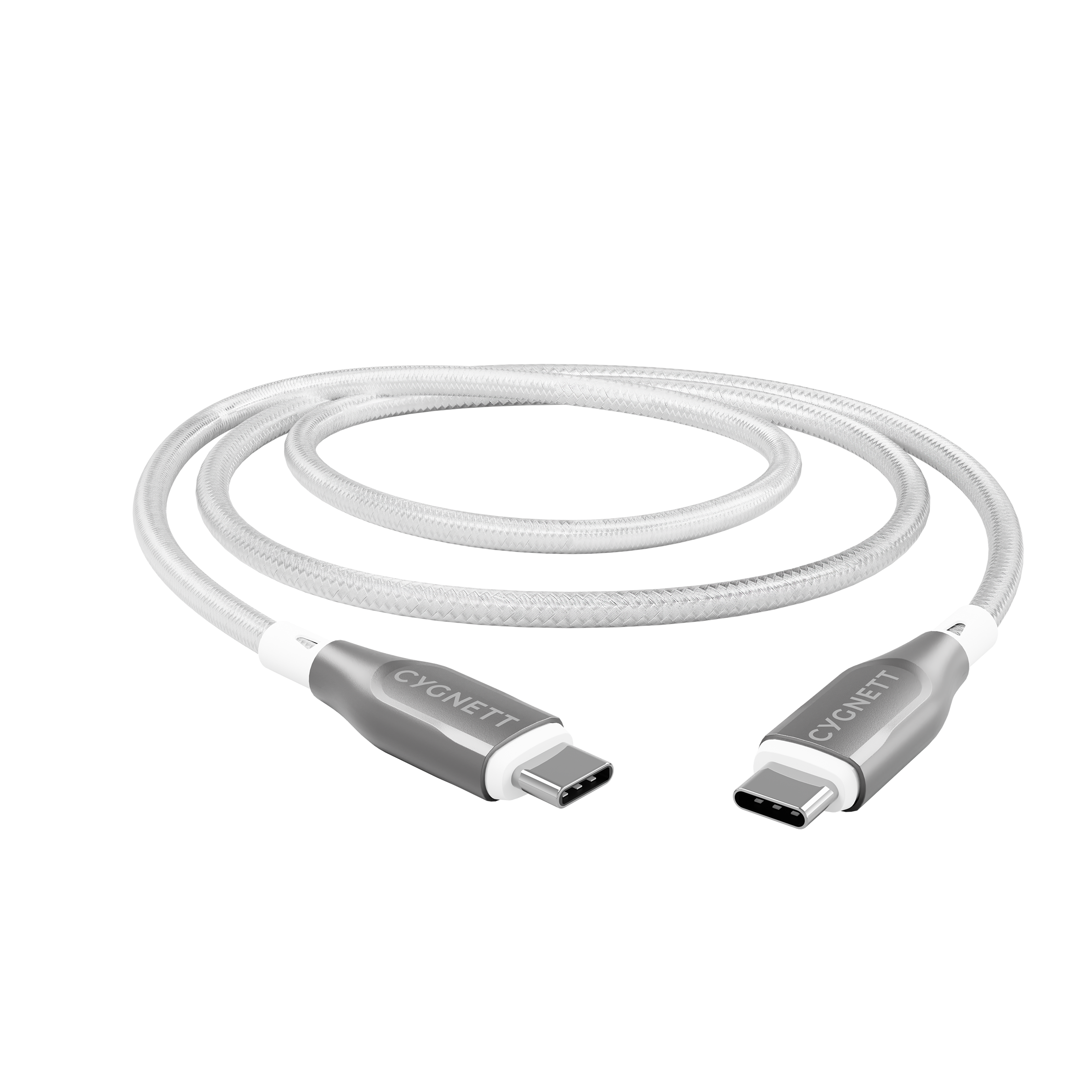 USB-C to USB-C Cable 2M  – White - Cygnett (AU)