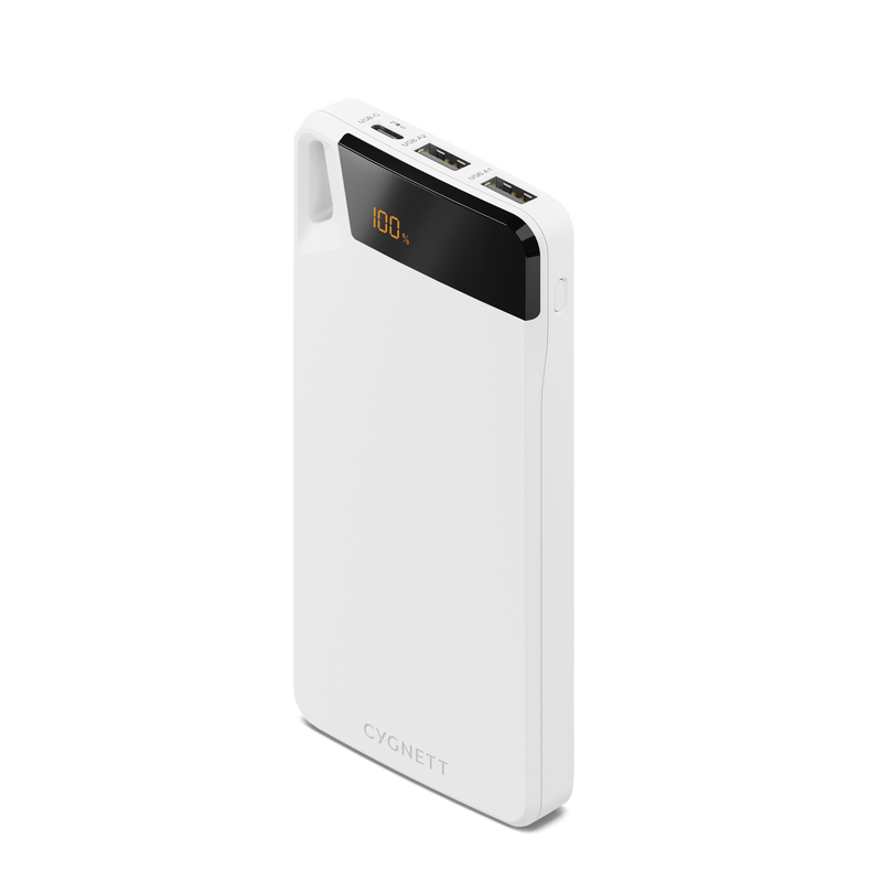 10,000 mAh Power Bank - White - Cygnett (AU)