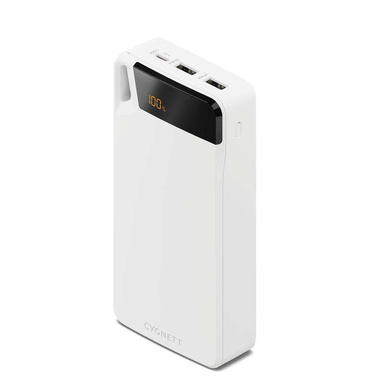 20,000 mAh Power Bank - White - Cygnett (AU)