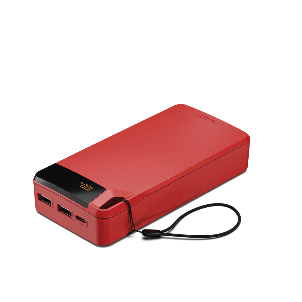 20,000 mAh Power Bank - Red – Cygnett NZ