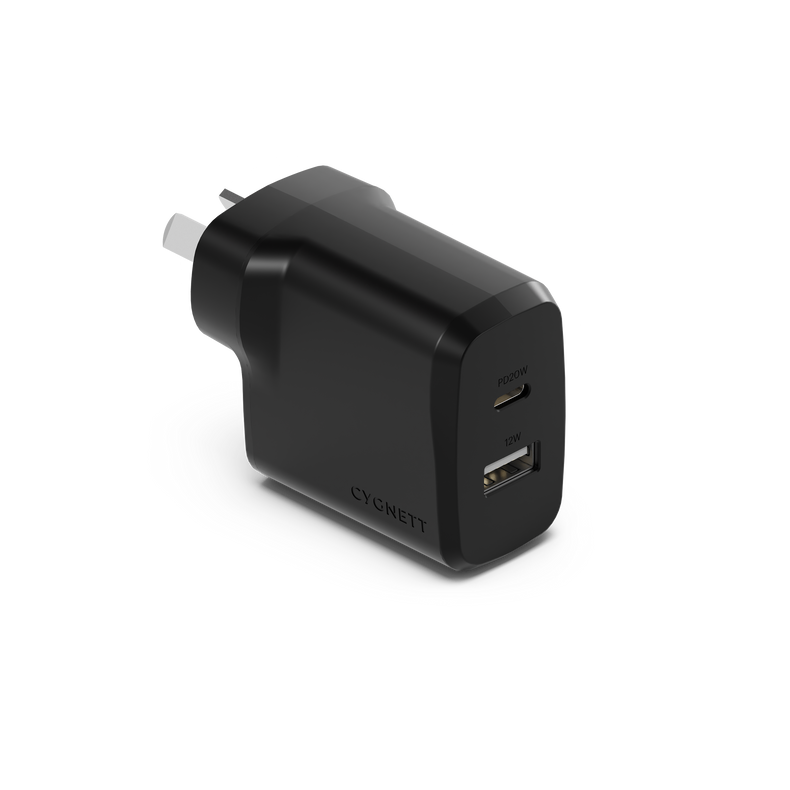 32W Dual Port Wall Charger - Cygnett (AU)