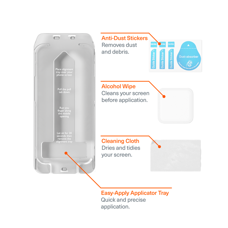 Glass Screen Protector for iPhone 15 Plus/16 Plus
