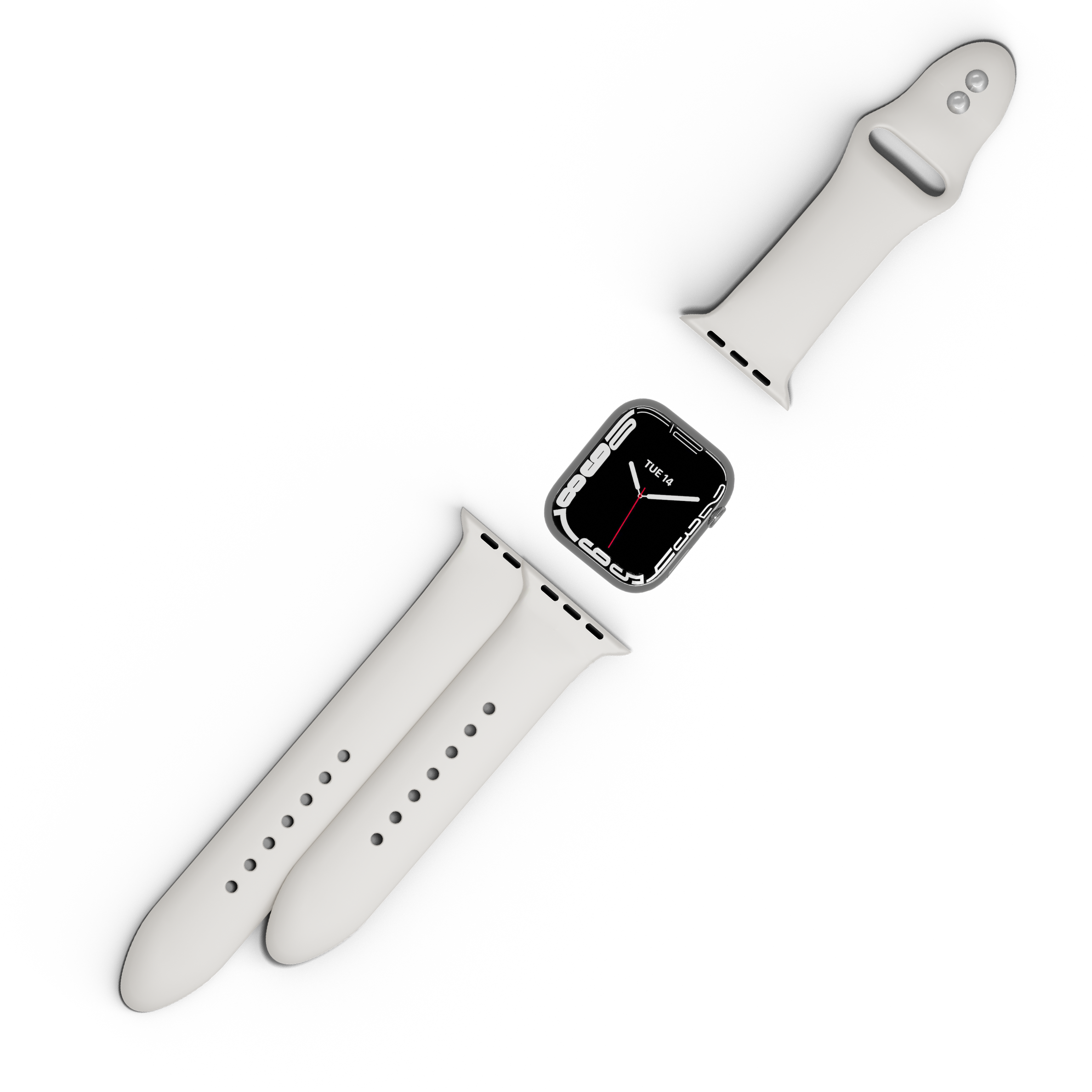 Silicone Bands for Watch Series 3/4/5/6/7/8/9/10/SE (42/44/45/46mm & Ultra/Ultra 2 49mm)