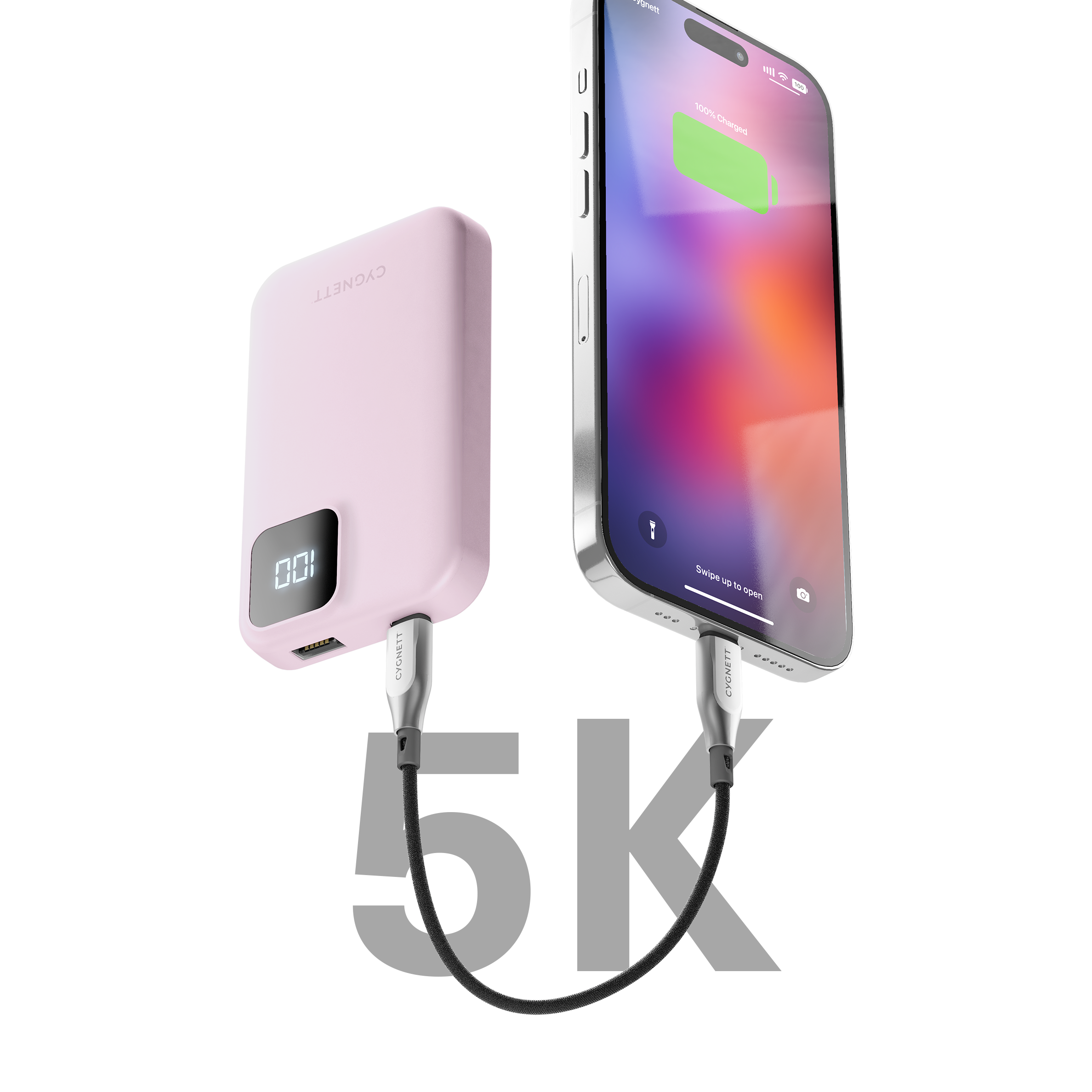 Power Bank 5K – Transcendent Pink