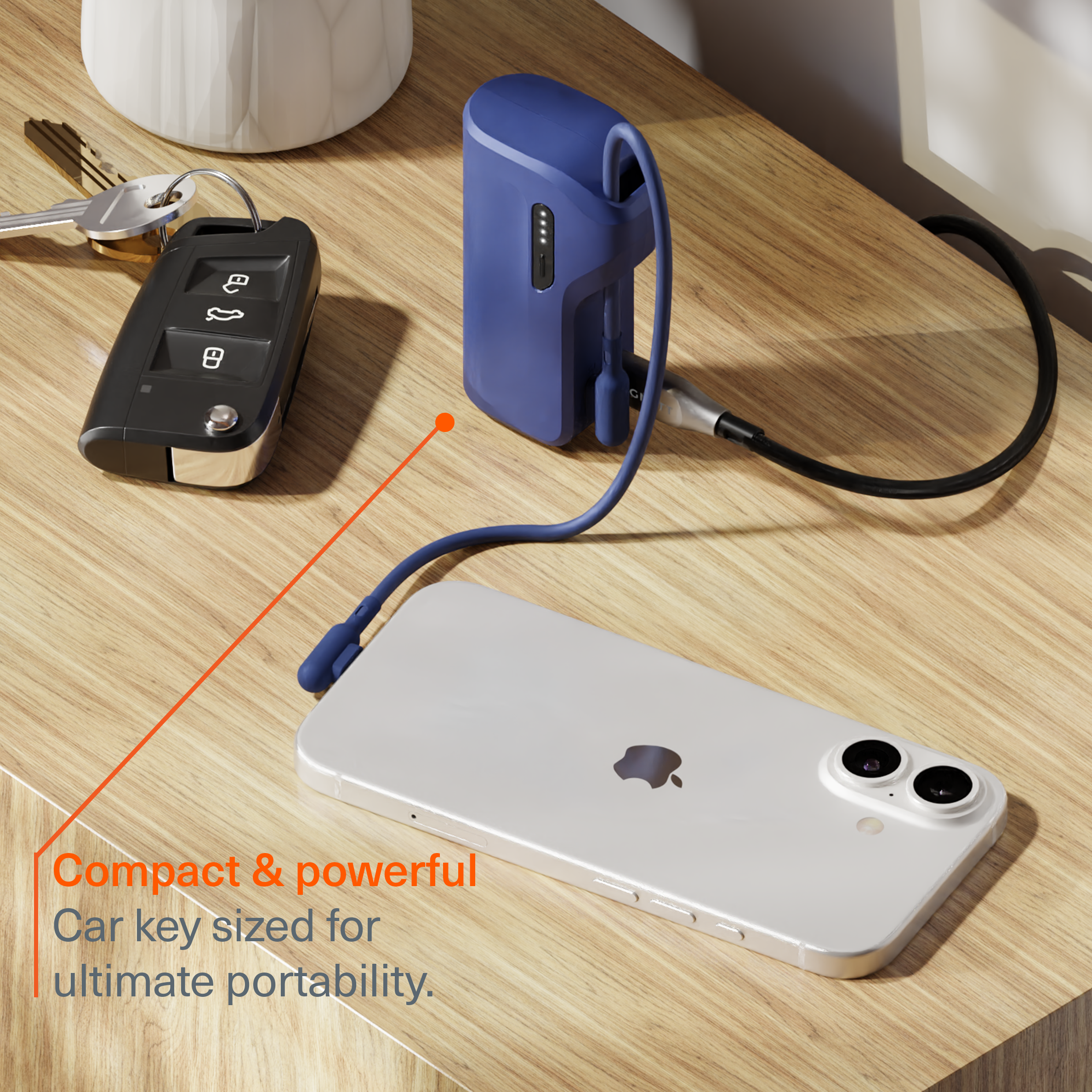 Power Bank 5K + USB-C Cable Combo
