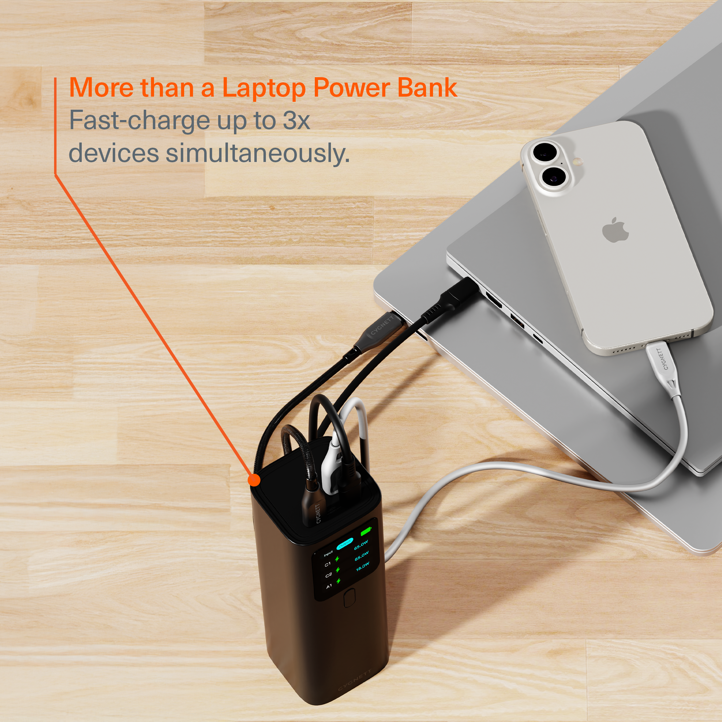 27K Laptop Power Bank (148W) with Case