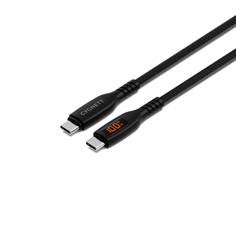 USB-C to USB-C LED Cable 100W - 1M