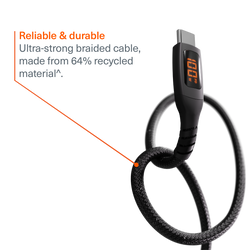 USB-C to USB-C LED Cable 100W - 1M