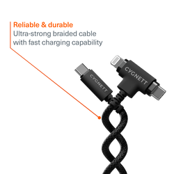 USB-C to 2-in-1 Cable 60W - 1M