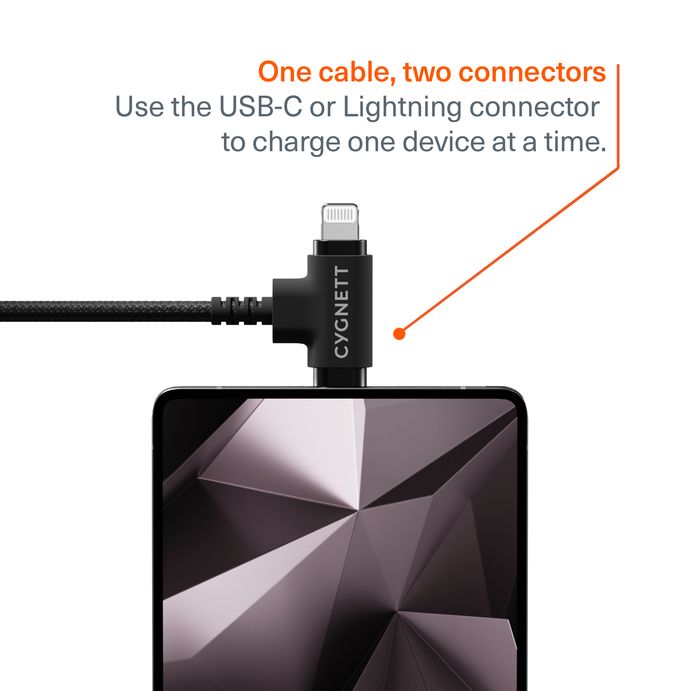 USB-C to 2-in-1 Cable 60W - 1M