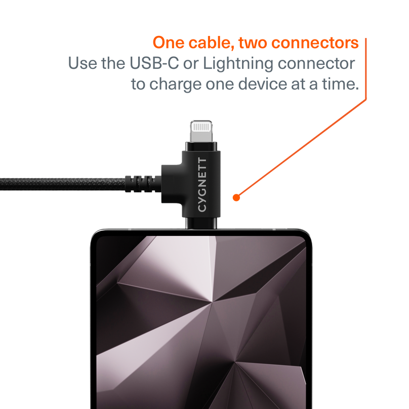 USB-C to 2-in-1 Cable 60W - 1M
