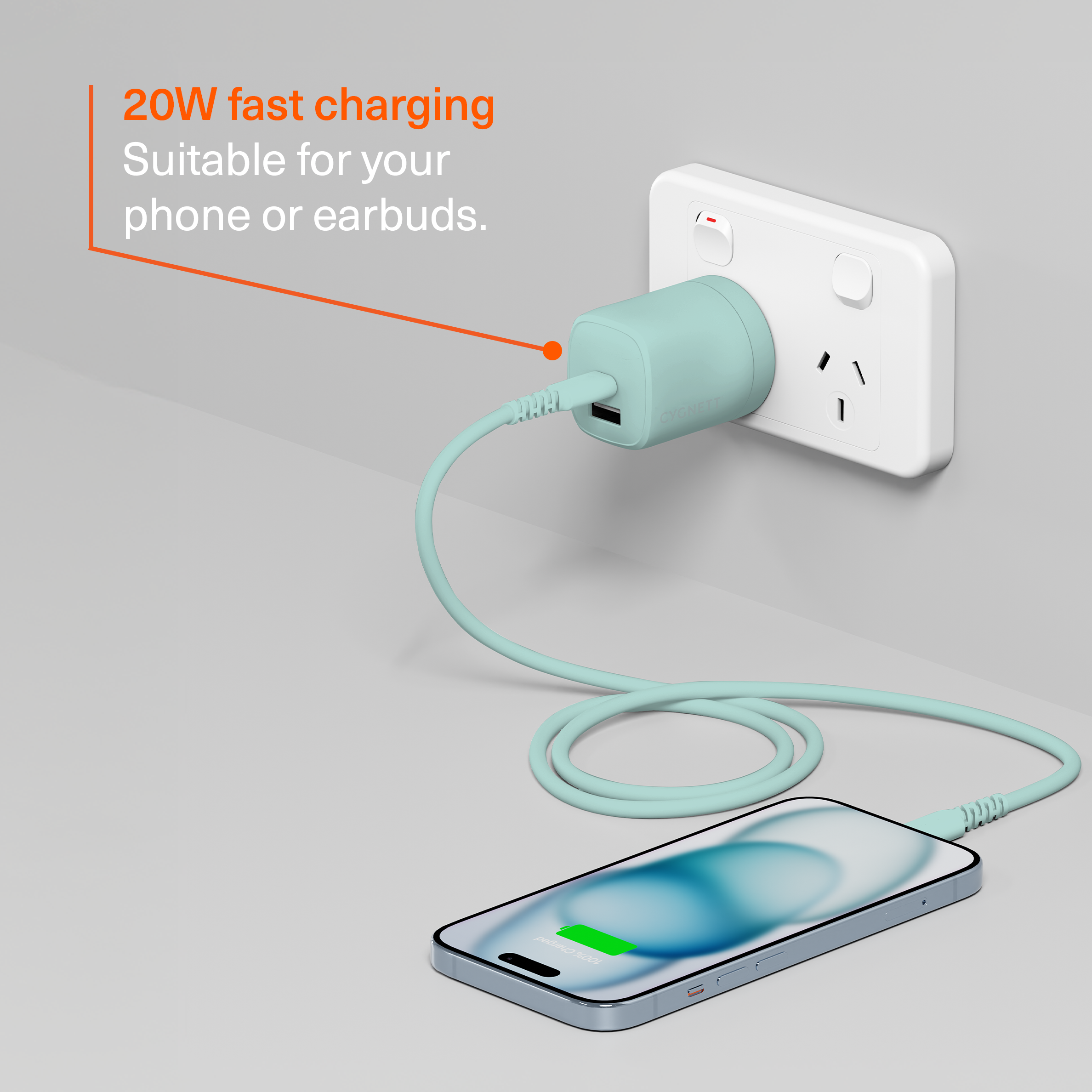 Dual Port Wall Charger 20W