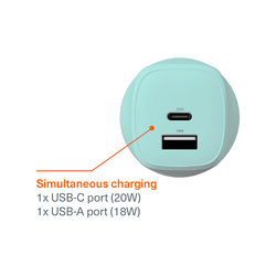 Dual Port Wall Charger 20W