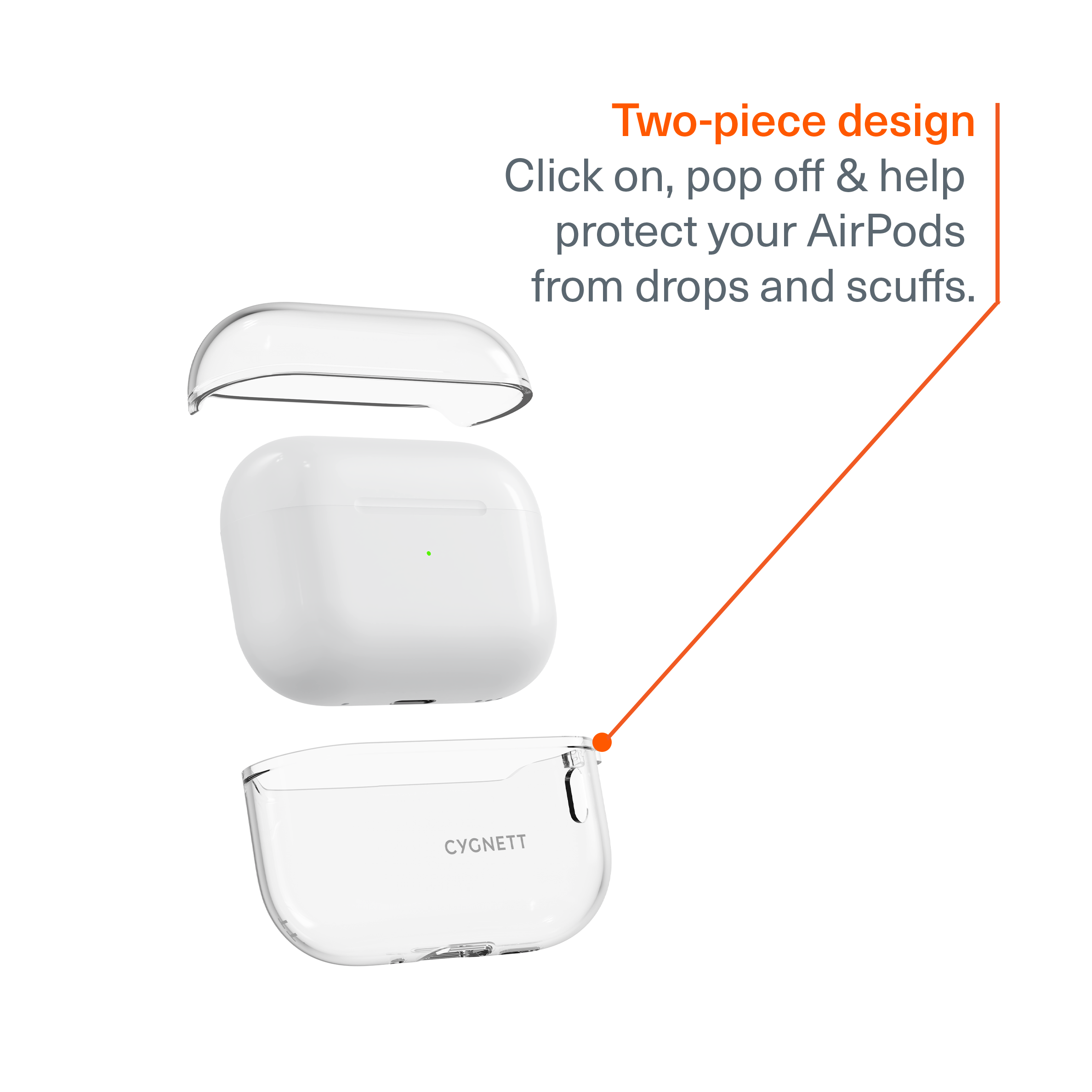 Clear Protective Case for AirPods Pro Gen 3