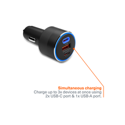 Multi Port Car Charger for Starlink Mini 100W