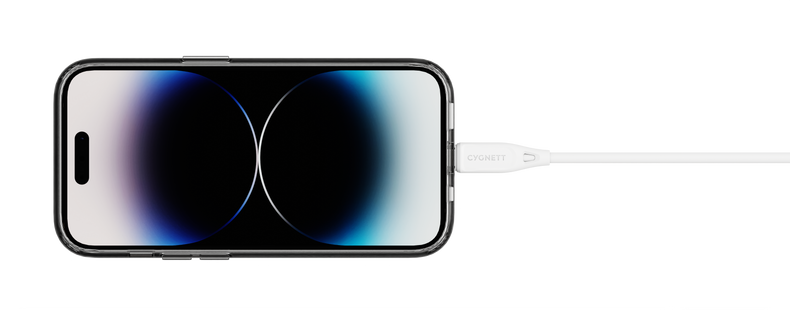 Charge & Connect Lightning To USB-C Cable - White 2.2m - Cygnett (AU)
