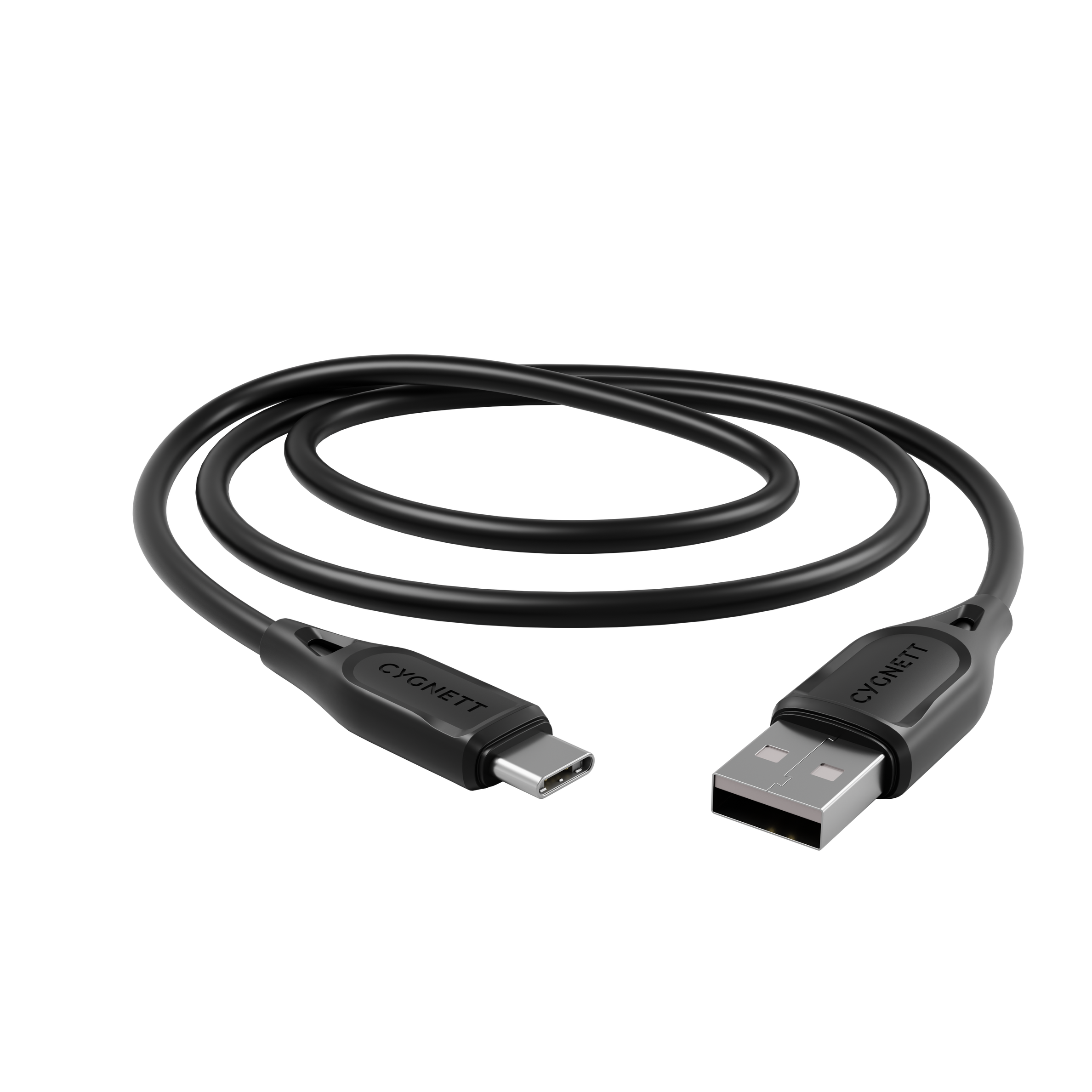 USB-C to USB-A (2.0) Cable 2m - Black - Cygnett (AU)