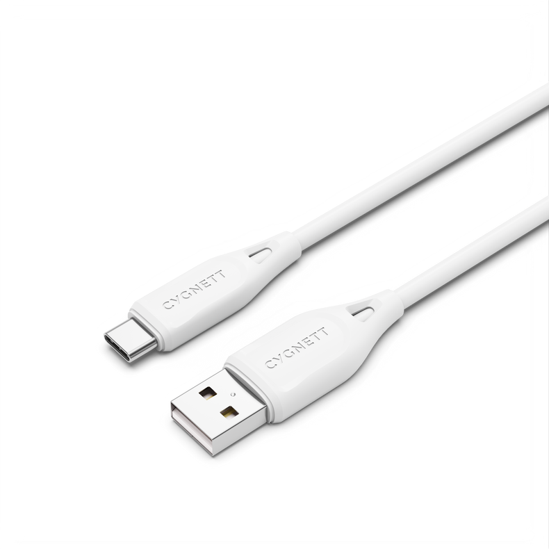 USB-C to USB-A (2.0) Cable 2m - White - Cygnett (AU)