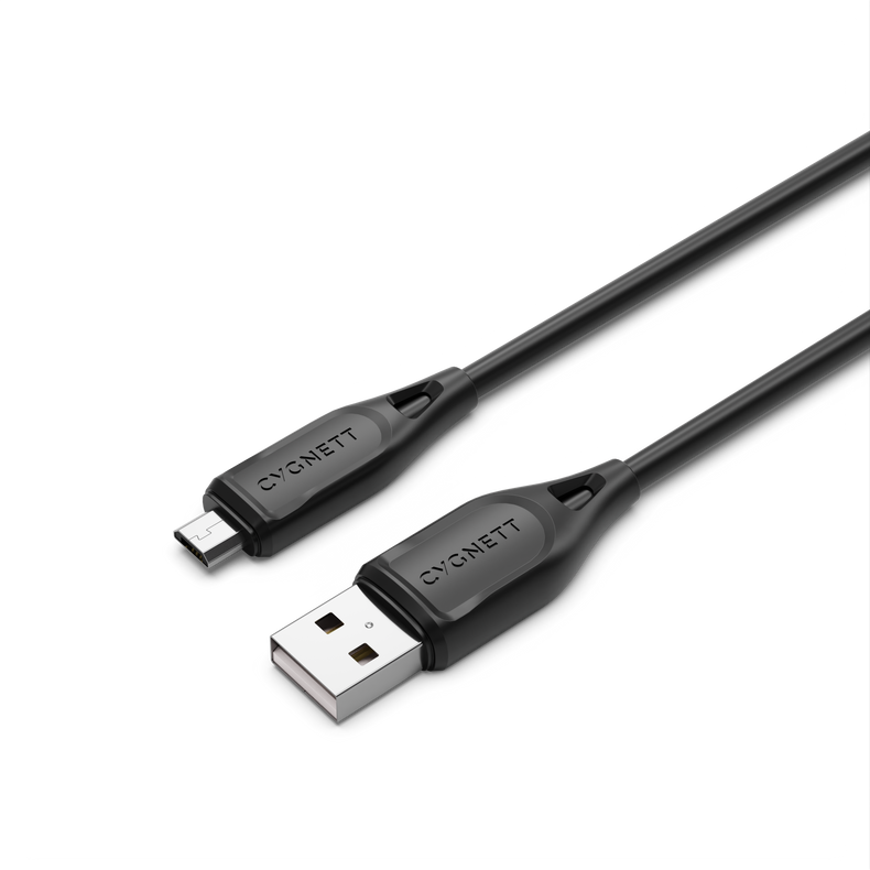 Micro to USB-A Cable 2m - Black - Cygnett (AU)