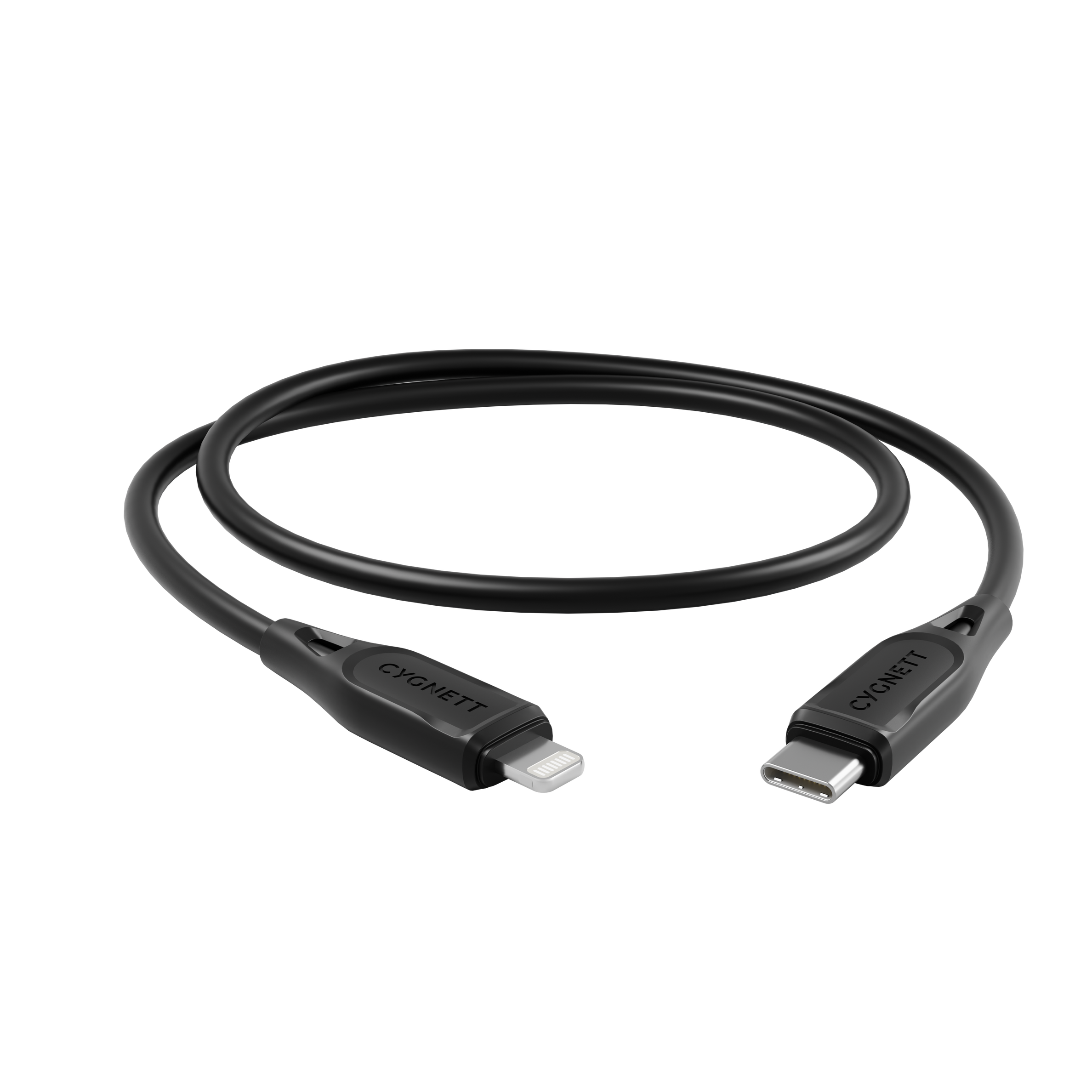 Lightning to USB-C Cable Black - 1m - Cygnett (AU)