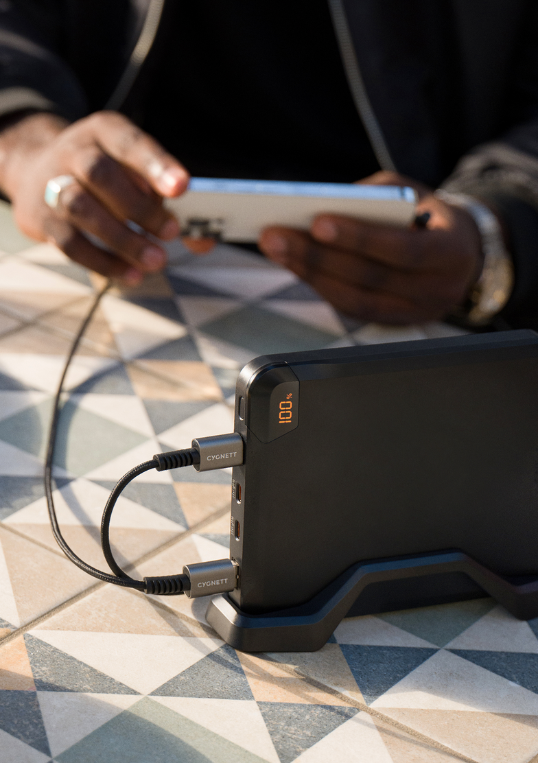 100W Laptop Power Bank 25K + Stand