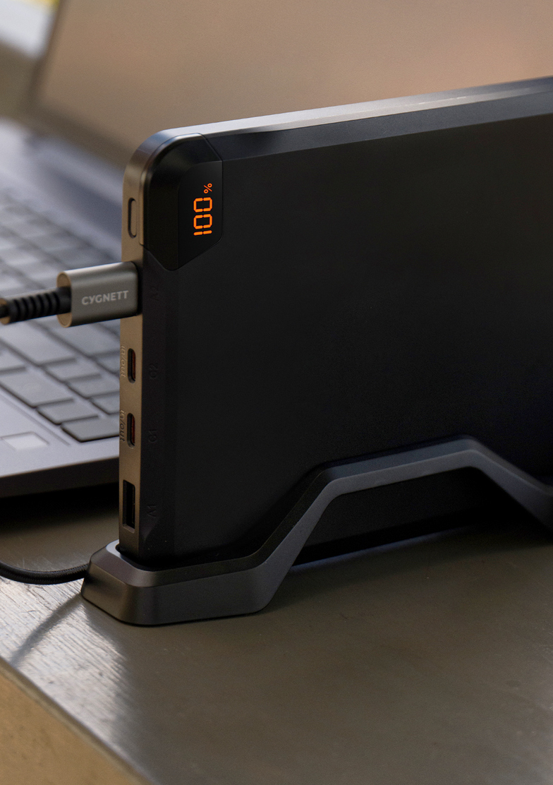 100W Laptop Power Bank 25K + Stand