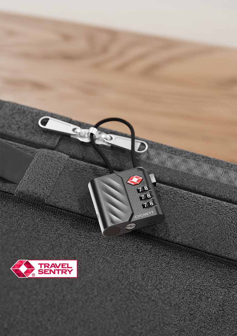 Bluetooth® TravelTag TSA Lock with USB-C Recharging